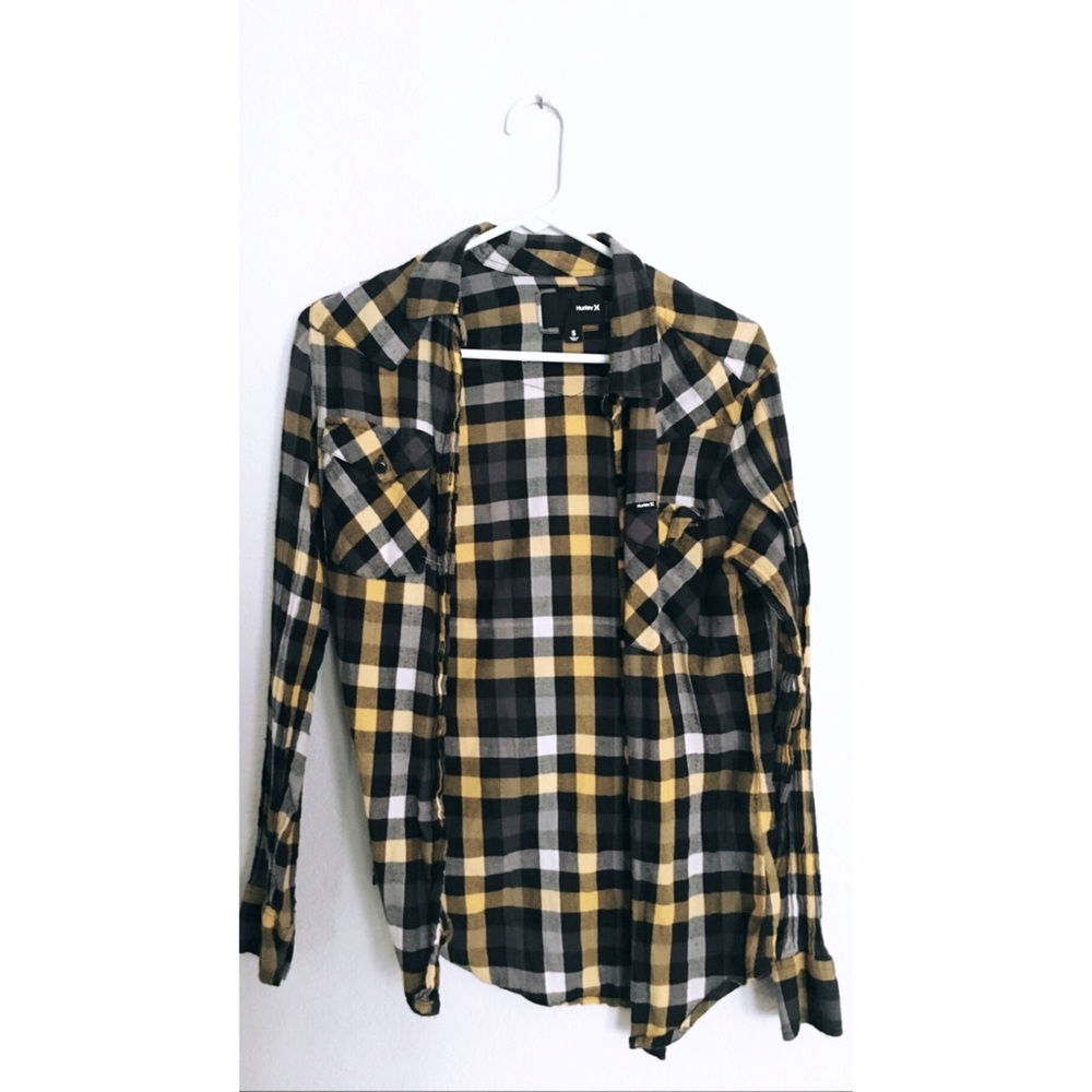 Hurley Plaid Button Up